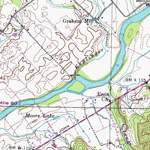 Topographic Map of Kelinger Branch, TN
