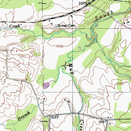 Topographic Map of Kelsy Branch, TN