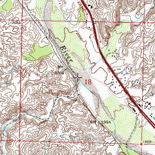 Topographic Map of Turtleback Wash, AZ