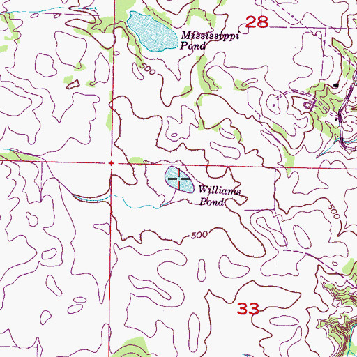 Topographic Map of Williams Pond, AL