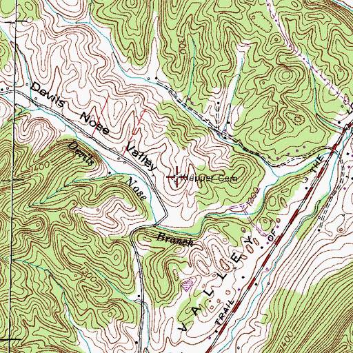 Topographic Map of Klepper Cemetery, TN