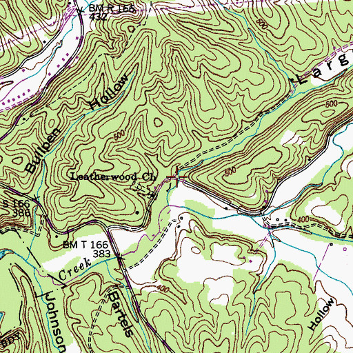 Topographic Map of Largent Hollow, TN