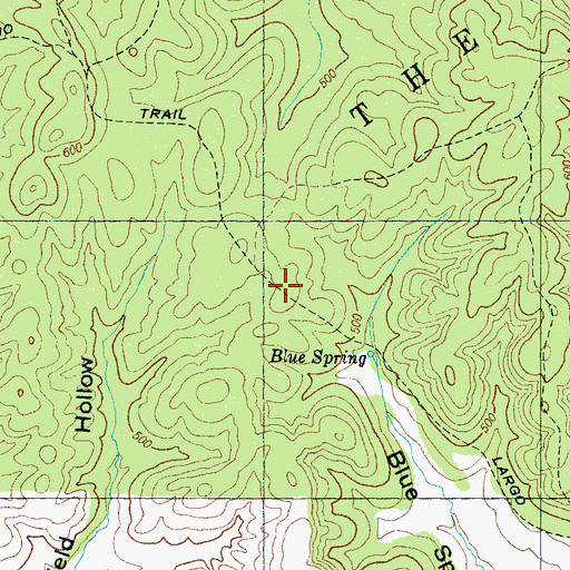 Topographic Map of Largo Trail, TN