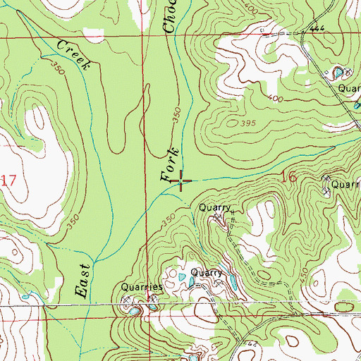 Topographic Map of Wilson Branch, AL