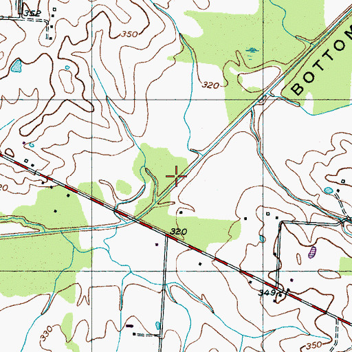 Topographic Map of Laurel Bottom, TN