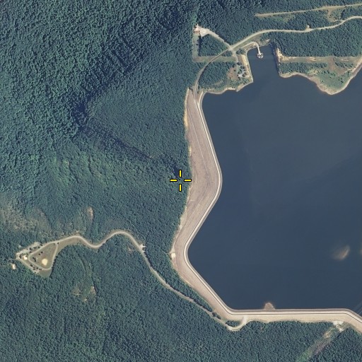 Aerial/Satellite Image of Laurel Falls, TN