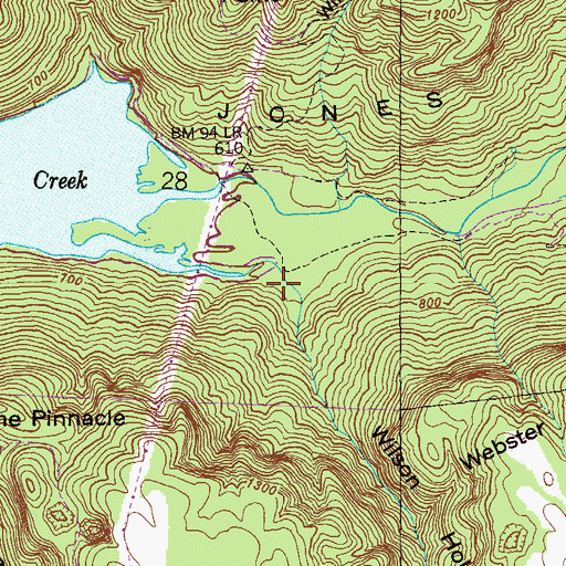 Topographic Map of Wilson Hollow, AL