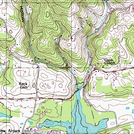 Topographic Map of Lay Hollow, TN