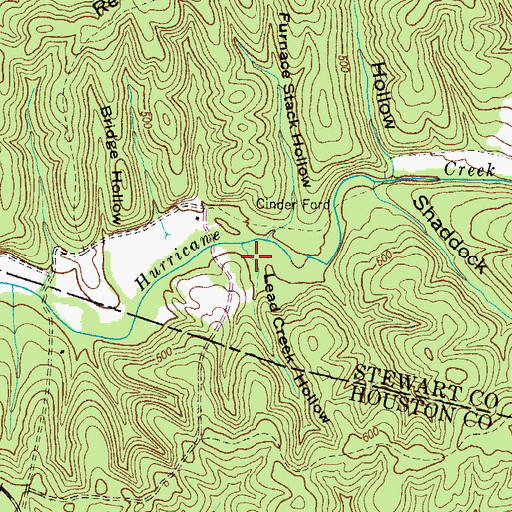 Topographic Map of Lead Creek Hollow, TN