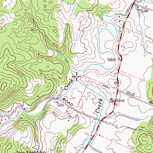 Topographic Map of Little Chatata Creek, TN