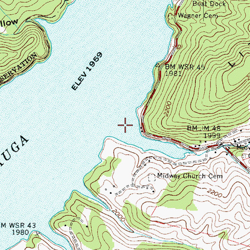 Topographic Map of Little Dry Run, TN