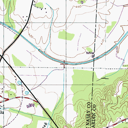 Topographic Map of Little Lick Creek, TN