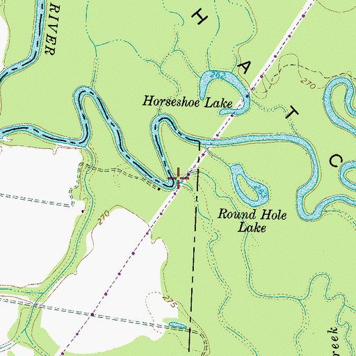 Topographic Map of Little Muddy Creek, TN