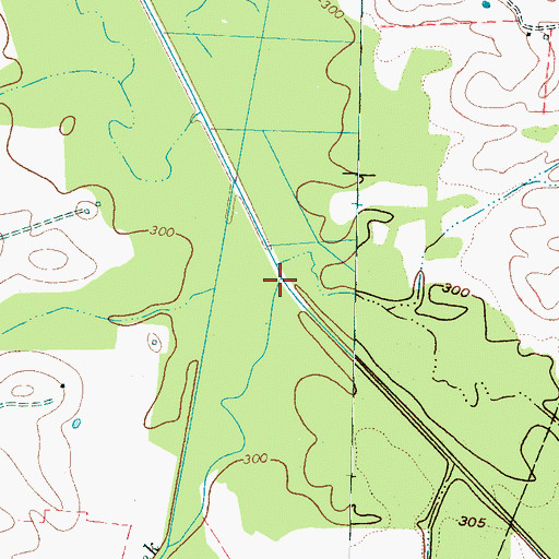 Topographic Map of Little Nixon Creek, TN