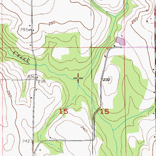 Topographic Map of Wolfpen Branch, AL