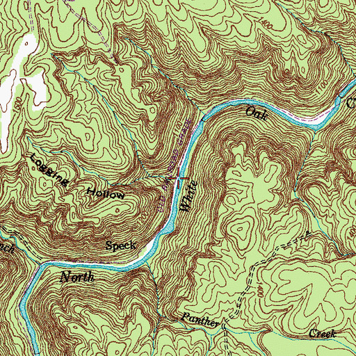 Topographic Map of Logging Hollow, TN