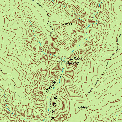 Topographic Map of Twentyfour-Dart Spring, AZ
