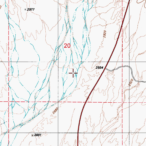 Topographic Map of Twentyseven Wash, AZ