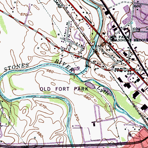 Topographic Map of Lytle Creek, TN