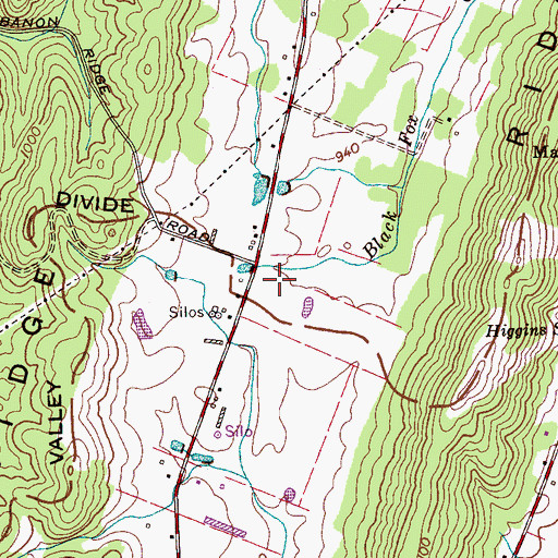 Topographic Map of Maroon Valley, TN