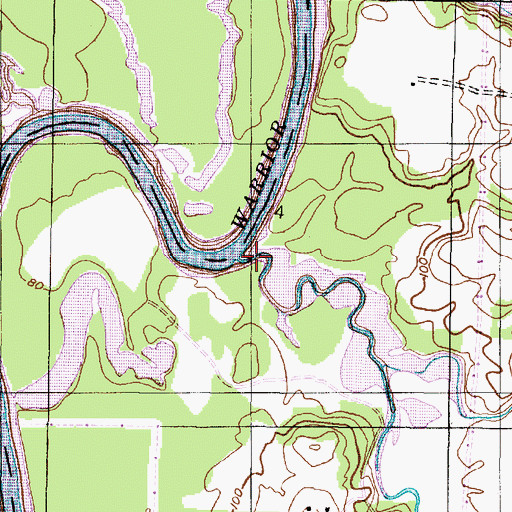 Topographic Map of Yellow Creek, AL