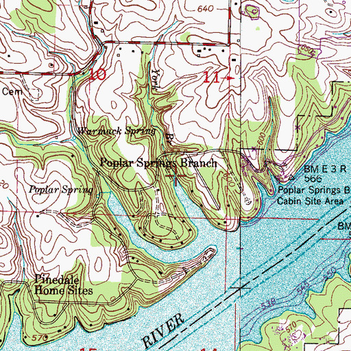 Topographic Map of York Branch, AL