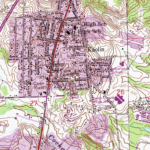 Topographic Map of Zion Cemetery, AL