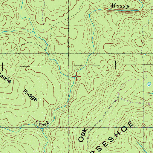Topographic Map of McGrew Creek, TN