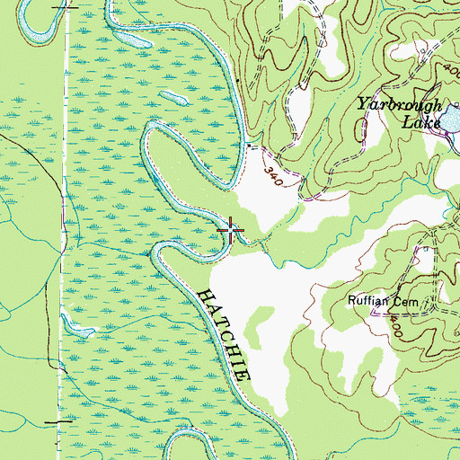 Topographic Map of Mill Creek, TN