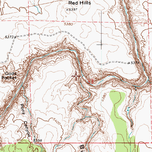 Topographic Map of Big Bull Canyon, AZ