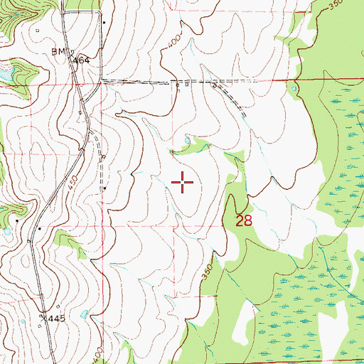 Topographic Map of Louisville AHP Airport, AL
