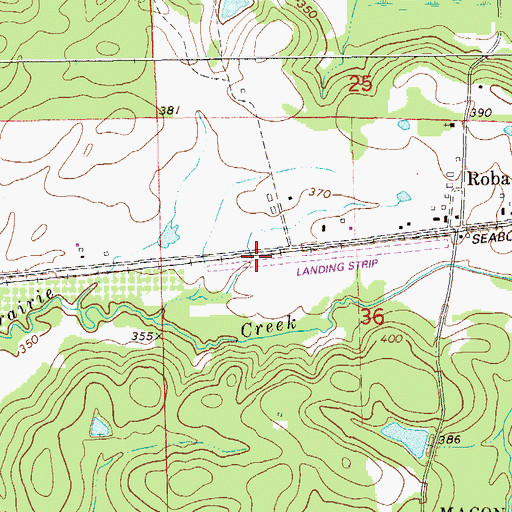 Topographic Map of Spratling Field, AL