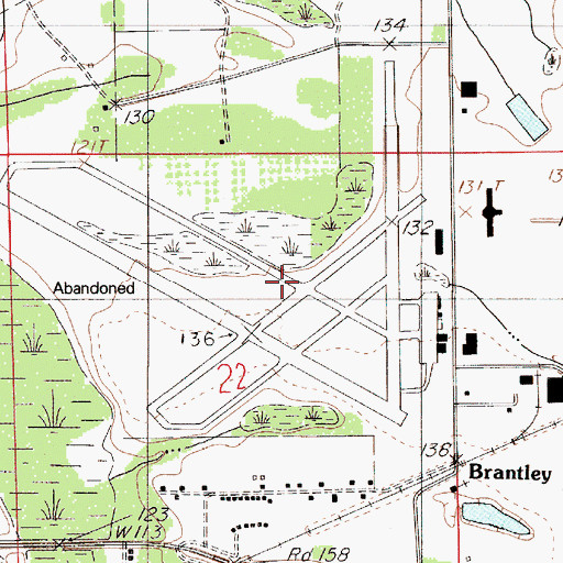 Topographic Map of Selfield Airport (historical), AL