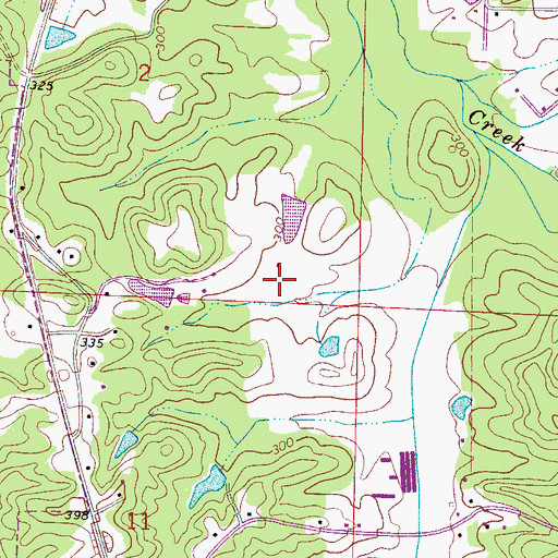 Topographic Map of Rainey Field Airport (historical), AL