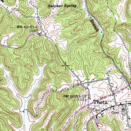 Topographic Map of Mount Bethel Church, TN