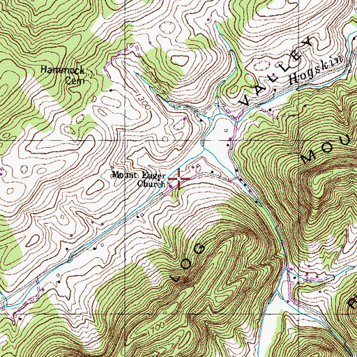 Topographic Map of Mount Eager Church, TN
