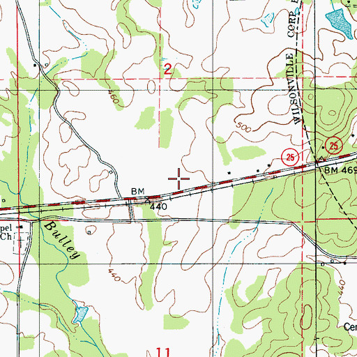 Topographic Map of Lazy Eight Airpark LLC, AL