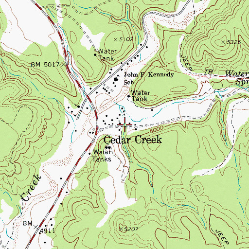 Topographic Map of Big Canyon, AZ
