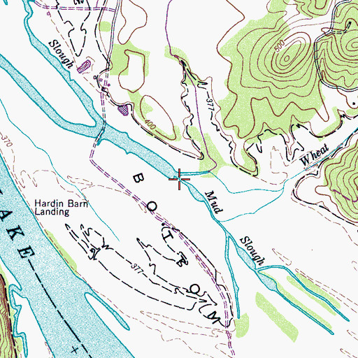 Topographic Map of Mud Slough, TN