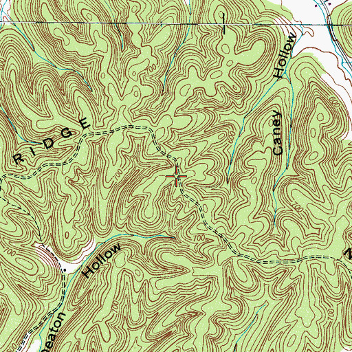 Topographic Map of New Era Ridge, TN