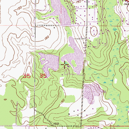 Topographic Map of Riley Smith Number Two Dam, AL