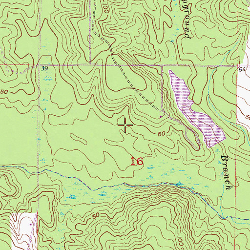 Topographic Map of School Board Lake Dam, AL
