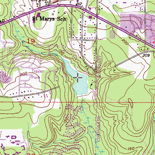 Topographic Map of Optimist Lake, AL