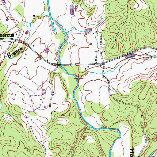 Topographic Map of Nomeet Branch, TN