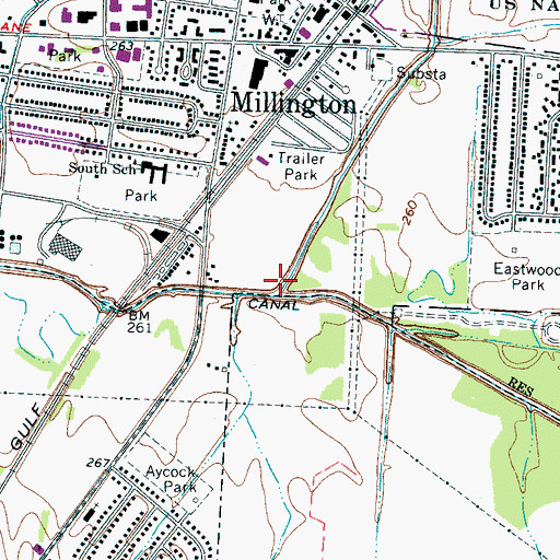 Topographic Map of North Fork Creek, TN