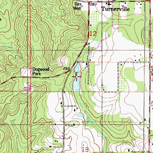 Topographic Map of Duboise Lake, AL