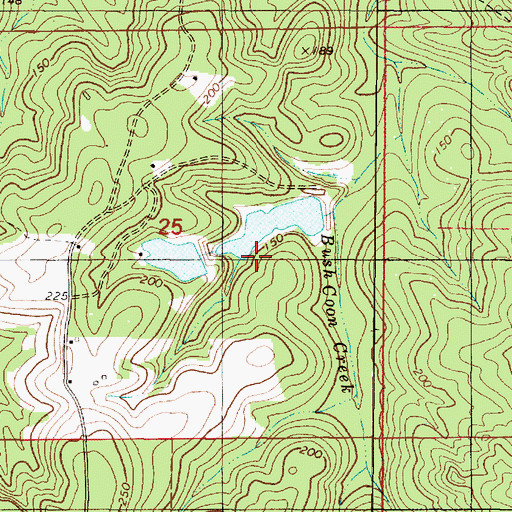 Topographic Map of Pratt Turner Dam, AL