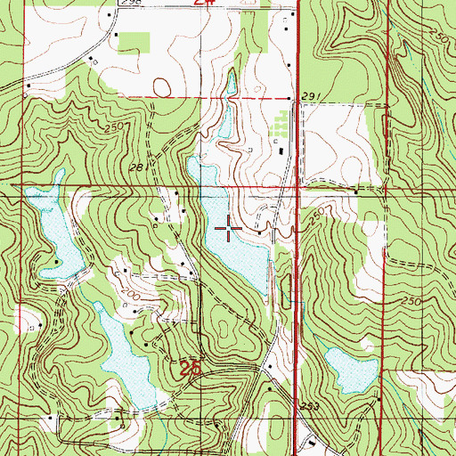 Topographic Map of H G Quinnelly Lake, AL