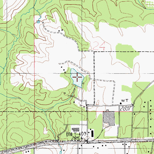 Topographic Map of Patterson Lake, AL