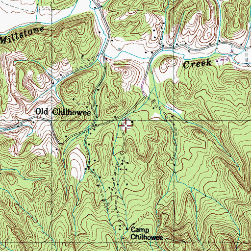 Topographic Map of Old Chilhowee School, TN